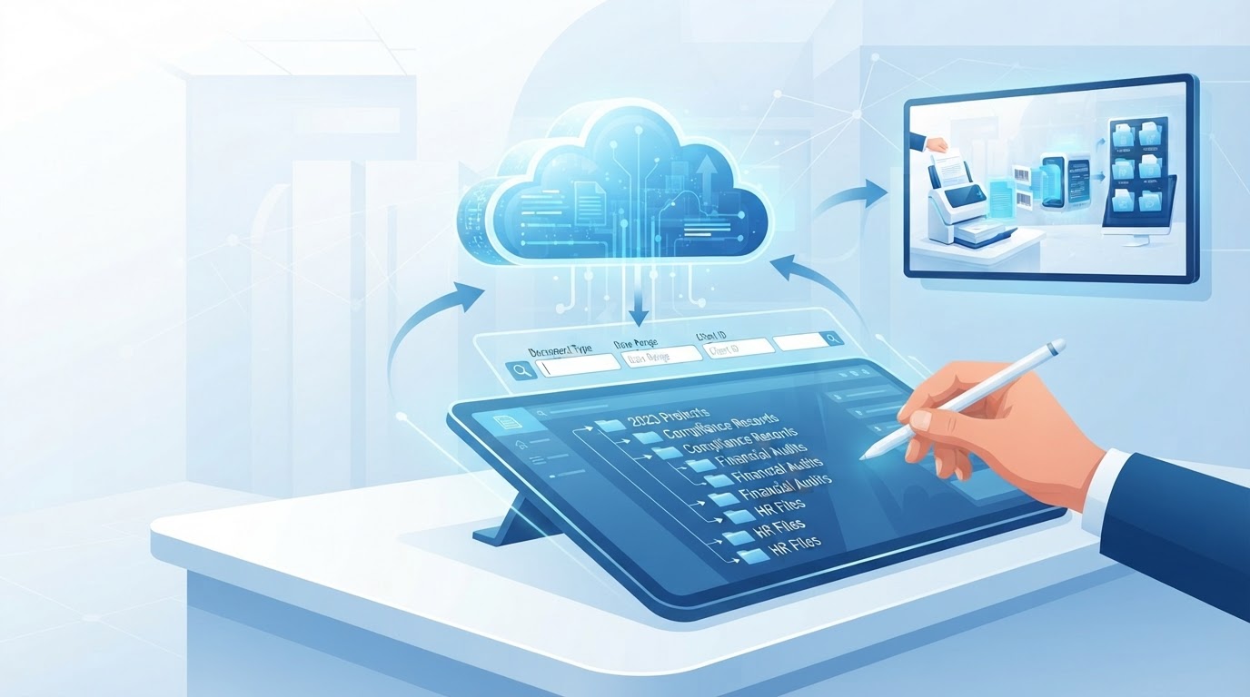 Automated barcode scanning process separating business documents